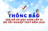Thông báo trả hồ sơ khối 12