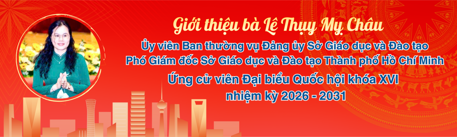Banner đồng chí Lê Thụy Mỵ Châu